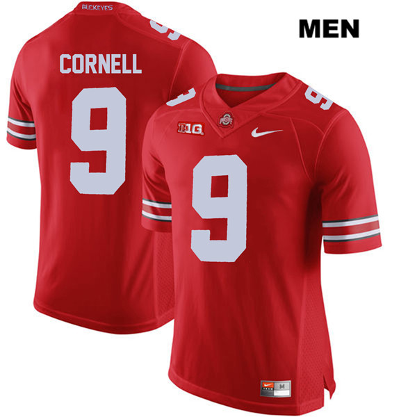 Ohio State Buckeyes Men's Jashon Cornell #9 Red Authentic Nike College NCAA Stitched Football Jersey QA19I05KB